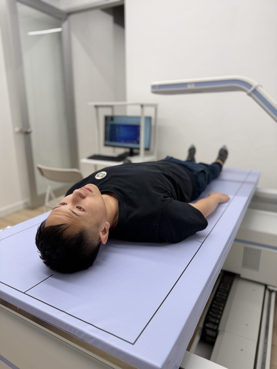 DEXA body composition scan at BodyStats